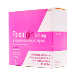 Rosalgin 500 mg granulado para solucion vaginal 20 sobres
